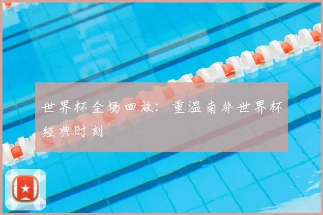 世界杯全场回放:重温南非世界杯经典时刻